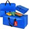 Heavy-Duty Plastic Christmas Storage Totes Bag for Clothes 6 packs